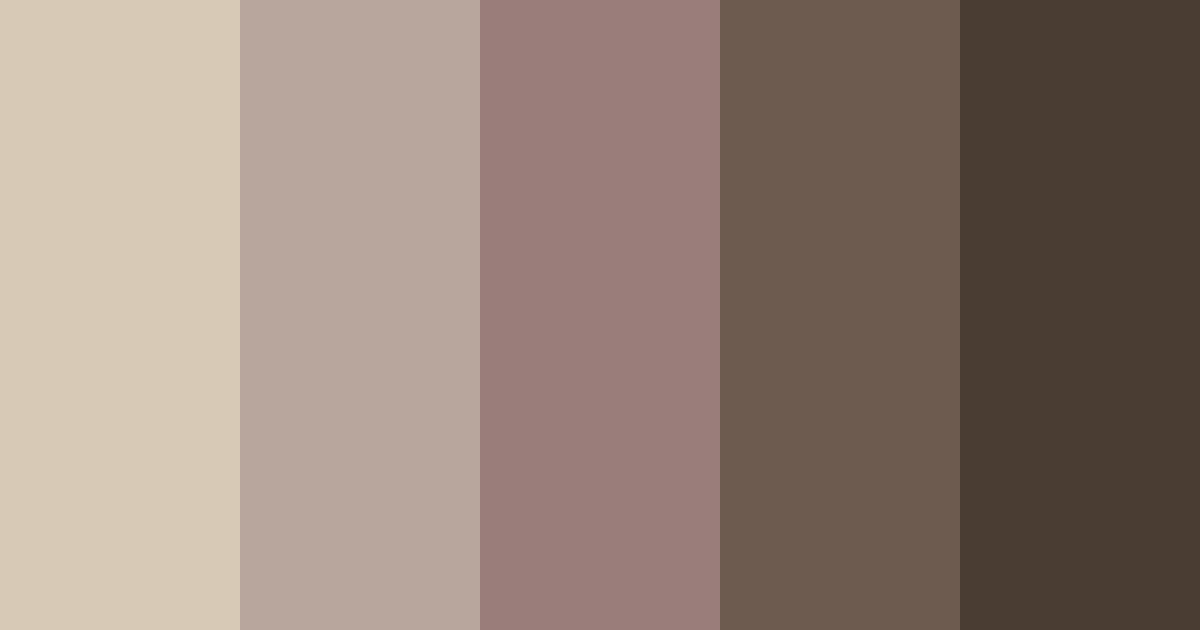 Download dark taupe shades color palette PNG image (landscape)