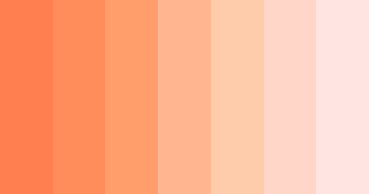 Download coral sunset color palette PNG image (landscape)