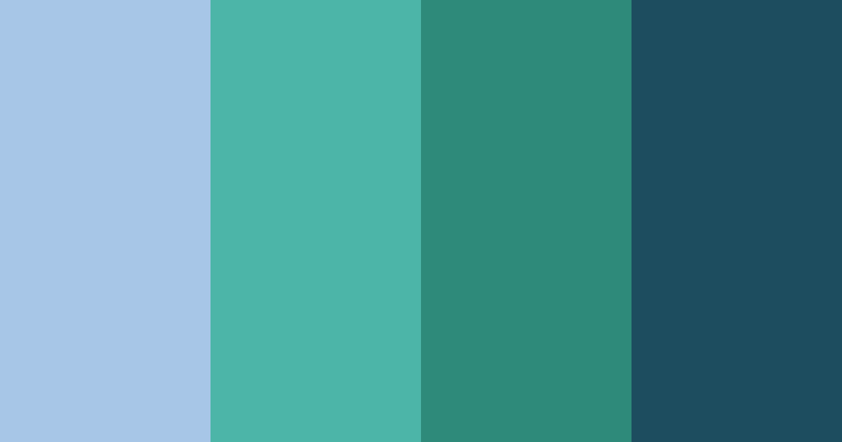 Download emerald depths color palette PNG image (landscape)