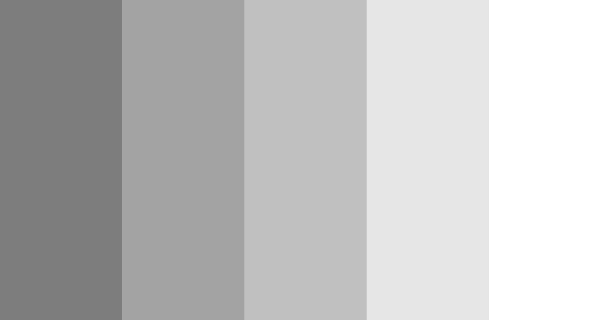 Download shades of black color palette PNG image (landscape)