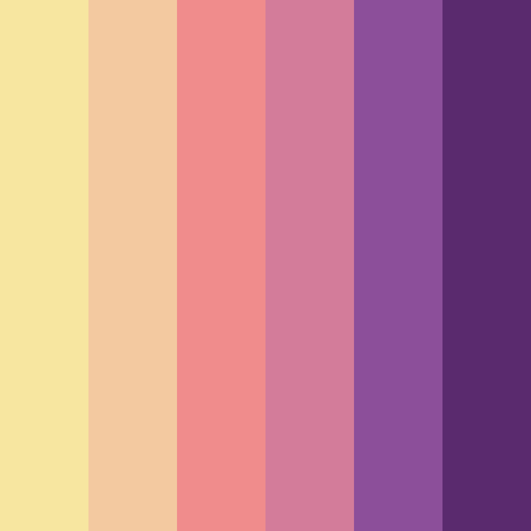 Download shades of pink color palette PNG image (square)