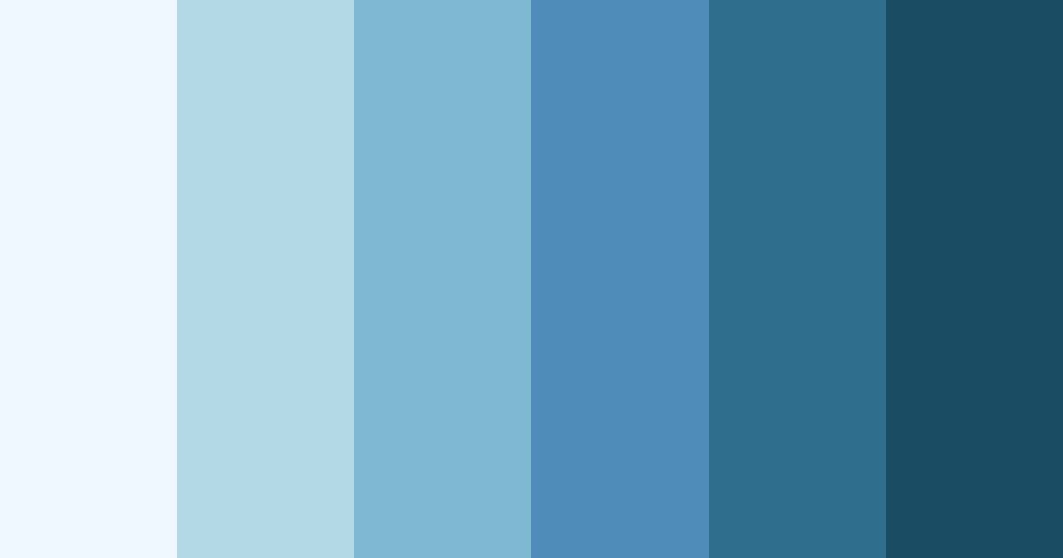 Download shades of blue winter color palette PNG image (landscape)