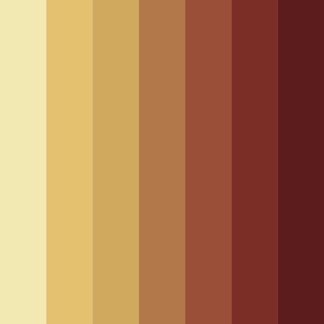 Download earthy brown color palette PNG image (square)