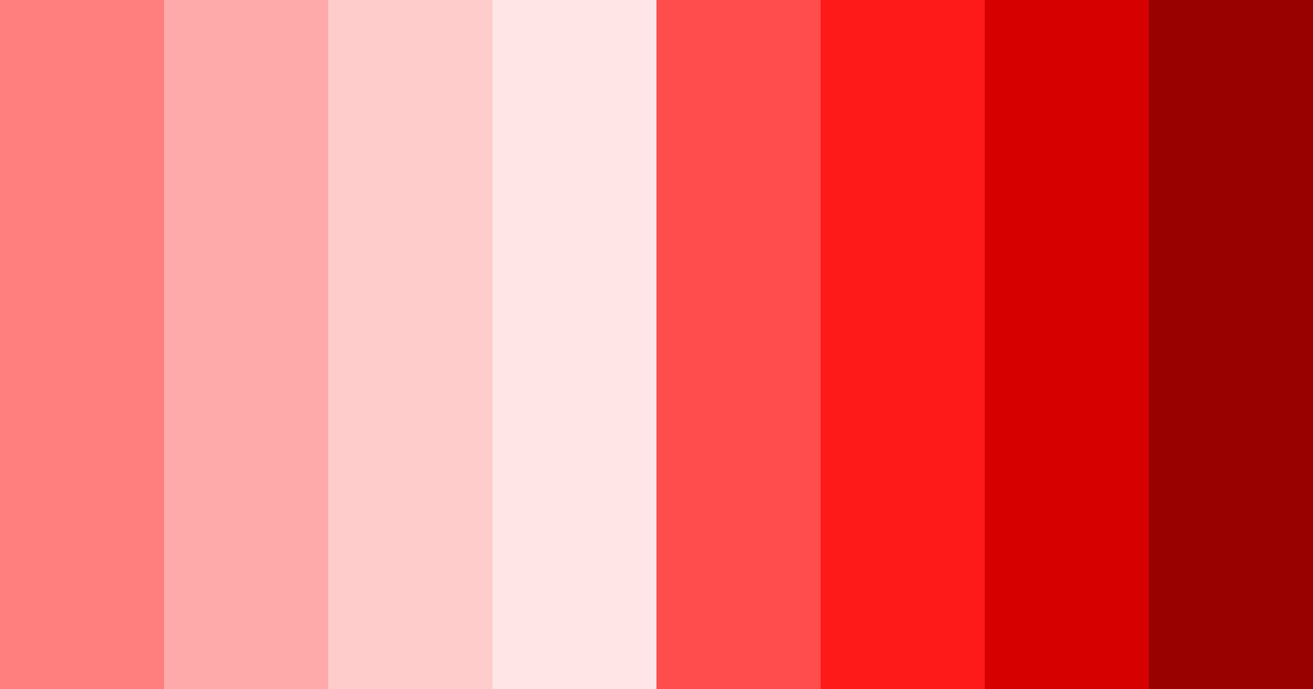 Download bright red color palette PNG image (landscape)