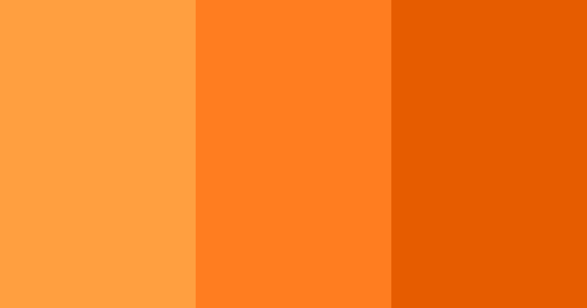 Download bright tangelo color palette PNG image (landscape)