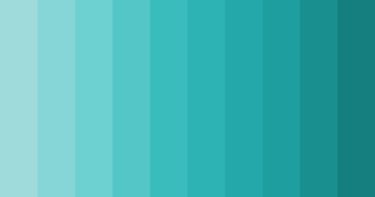 Download teal breeze color palette PNG image (landscape)