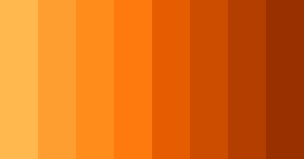 Download citrus sunset color palette PNG image (landscape)