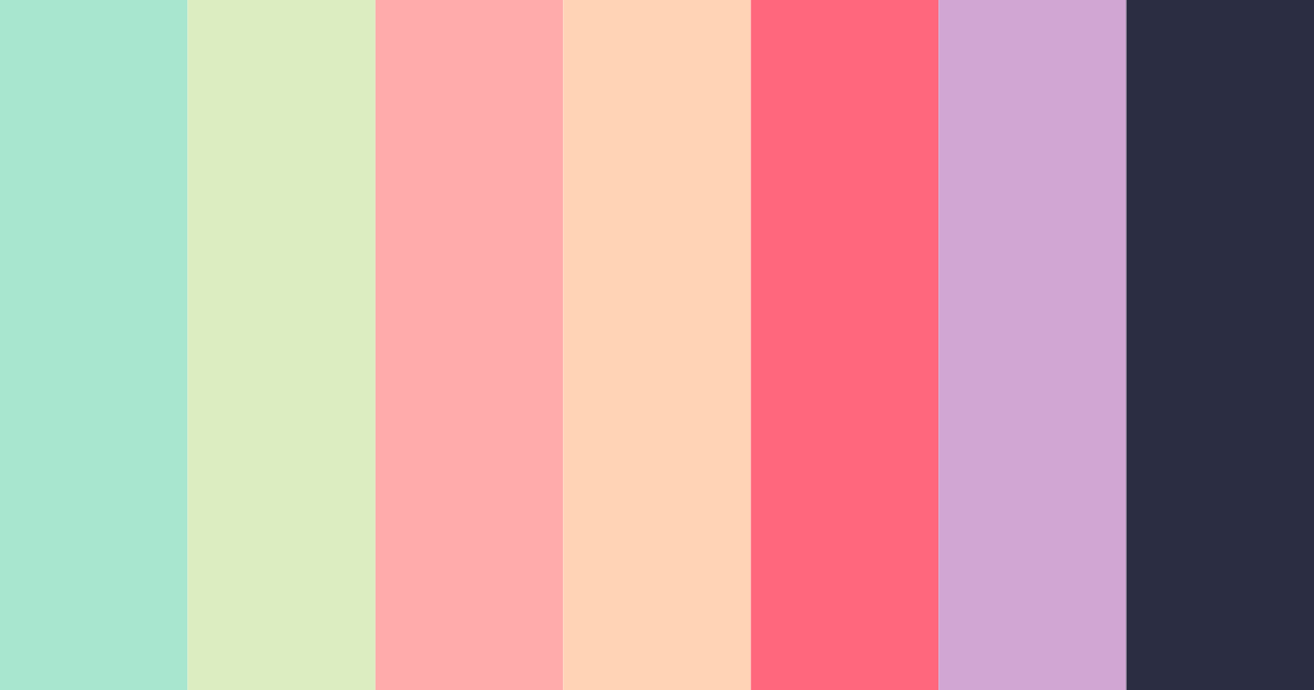 Download midnight jungle color palette PNG image (landscape)