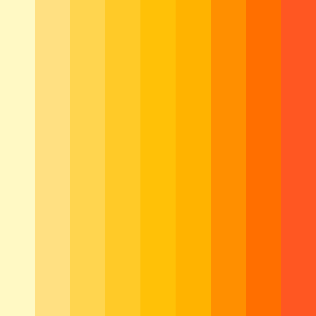 Download golden sunrise color palette PNG image (square)