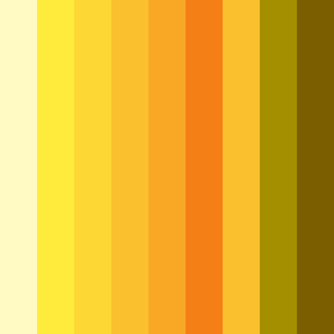 Download sunlit serenade color palette PNG image (square)