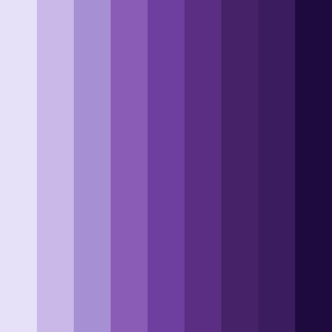 Download shades of violet color palette PNG image (square)
