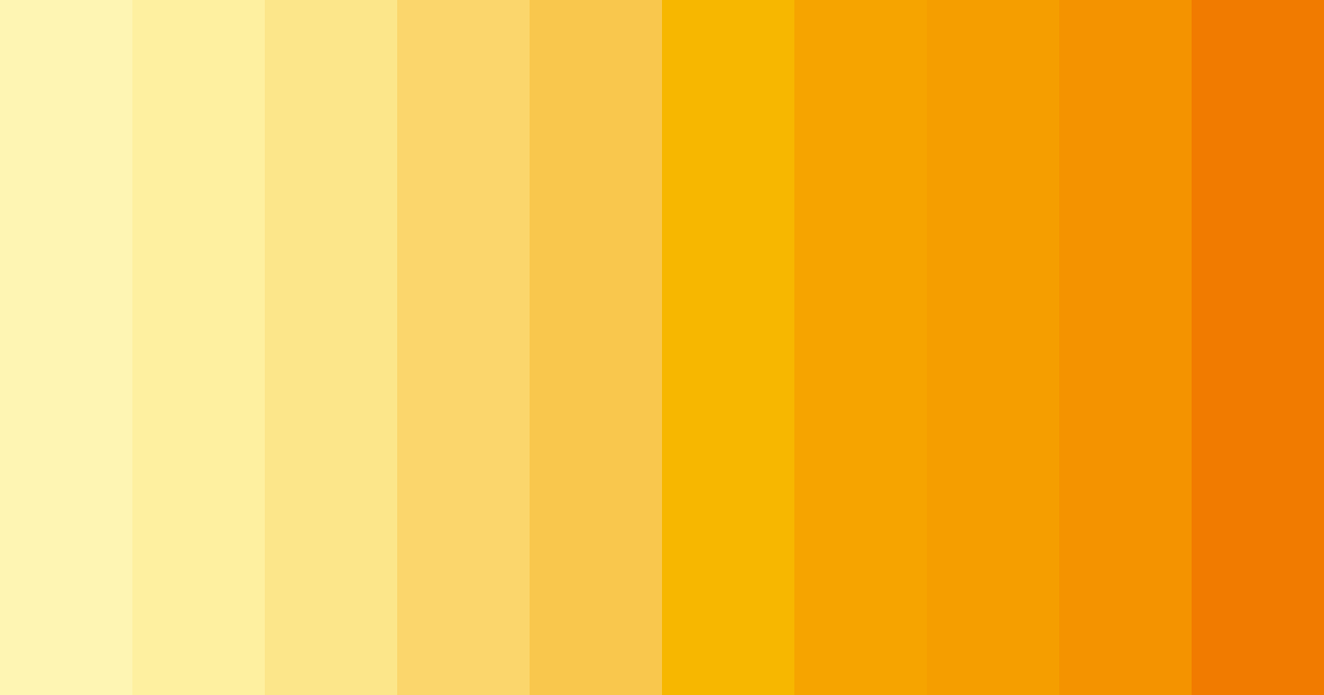 Download pastel yellow delight color palette PNG image (landscape)