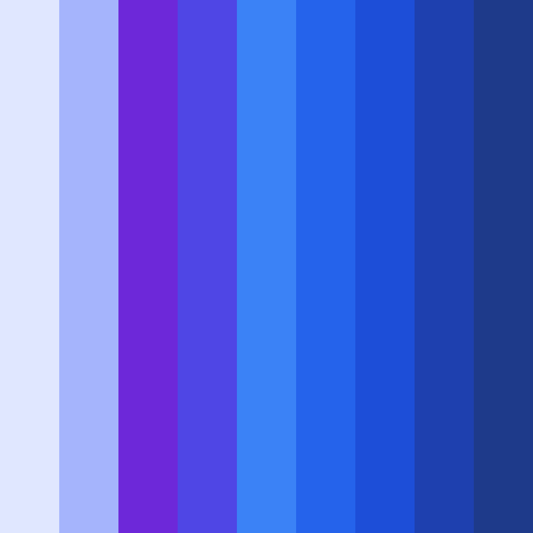Download bright indigo color palette PNG image (square)