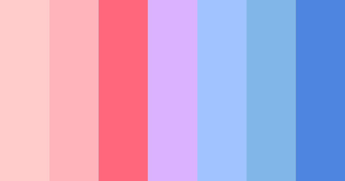 Download vibrant rainbow color palette PNG image (landscape)