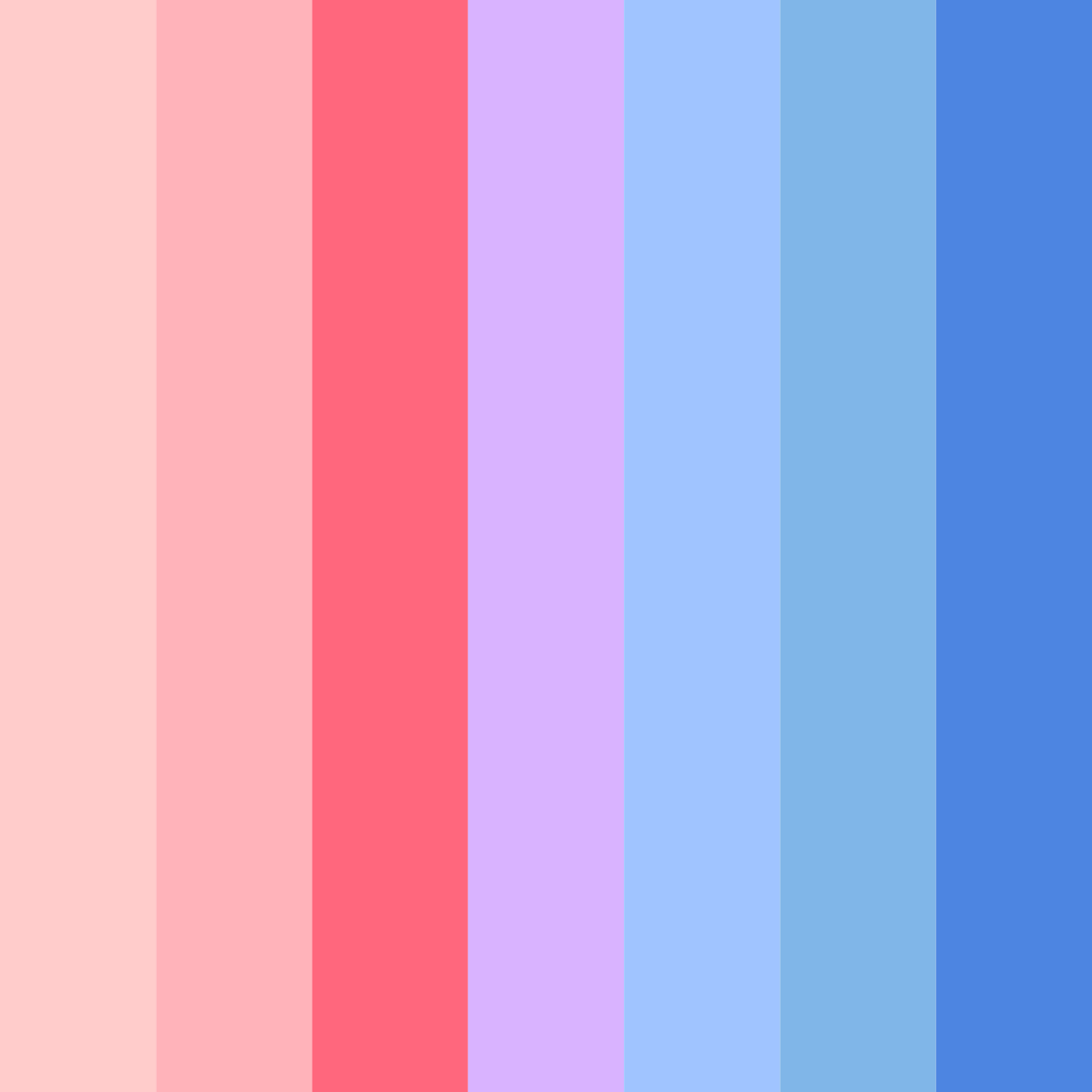 Download vibrant rainbow color palette PNG image (square)