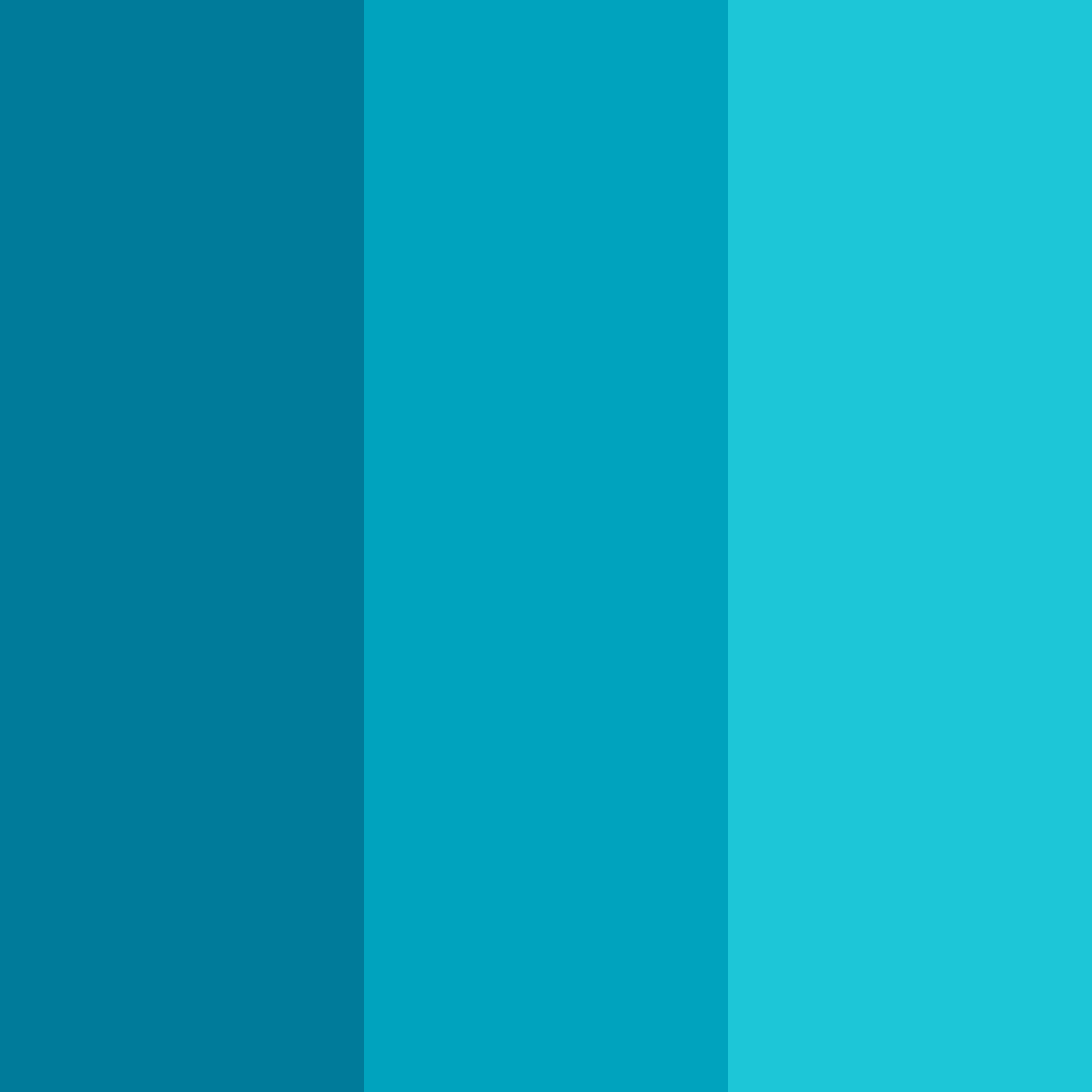 Download teal ocean color palette PNG image (square)