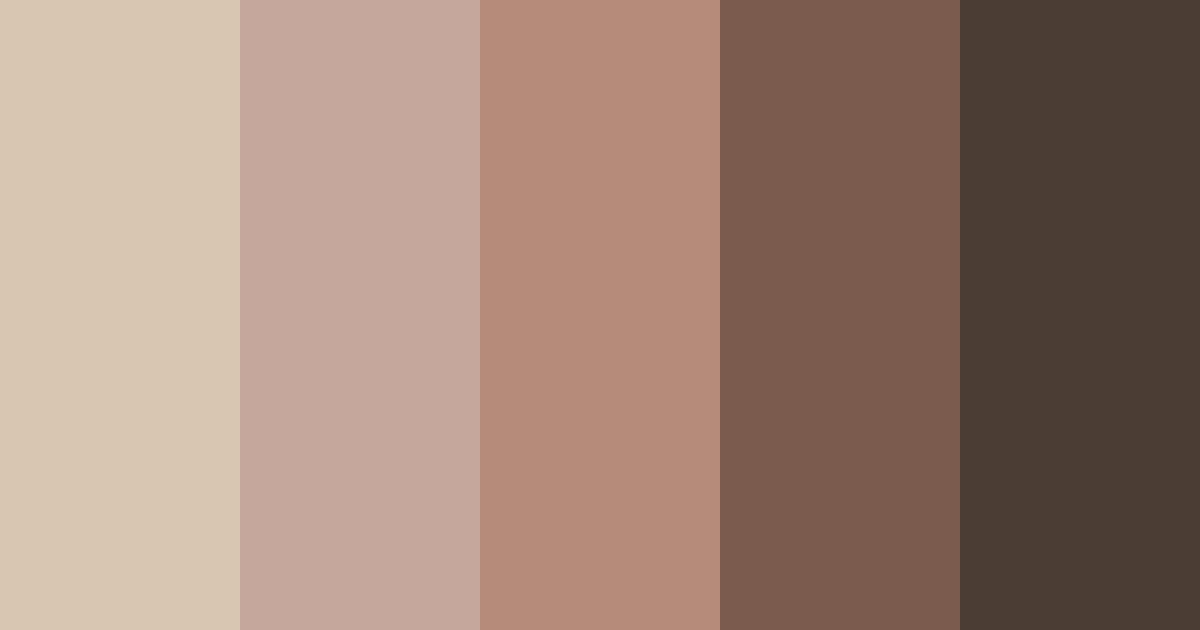 Download warm brown color palette PNG image (landscape)