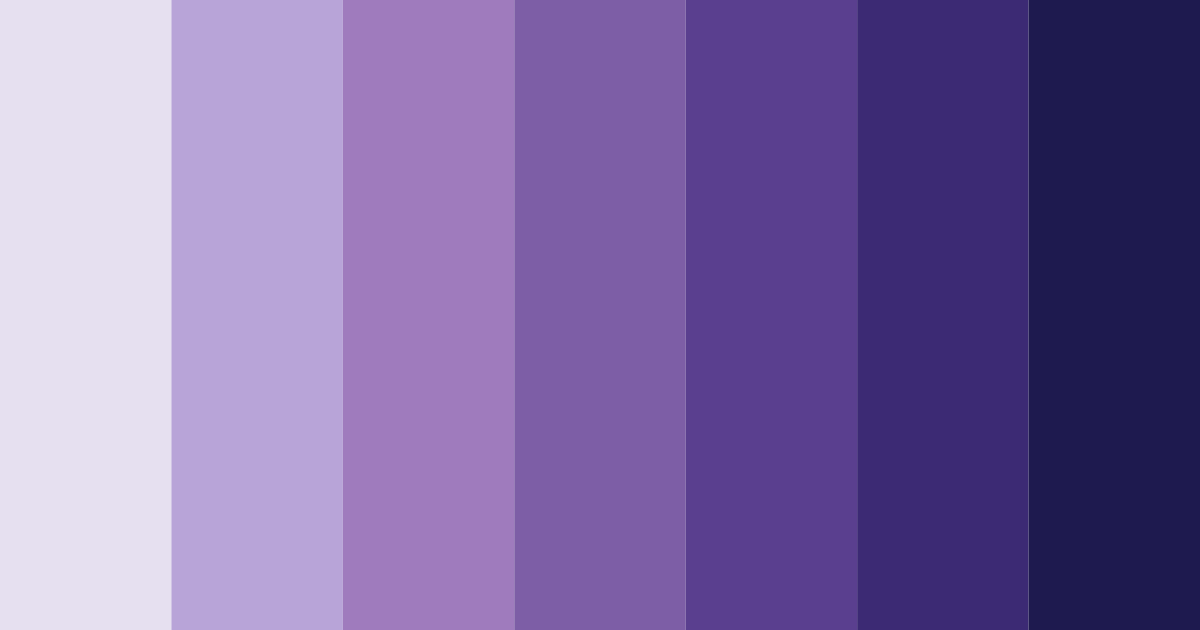 Download violet dreams color palette PNG image (landscape)
