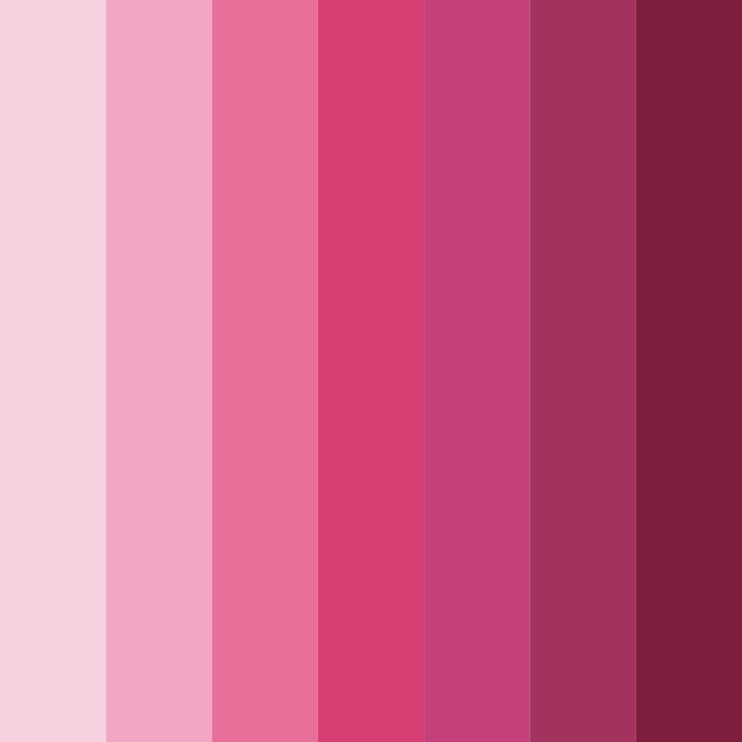 Download blushing rose garden color palette PNG image (square)