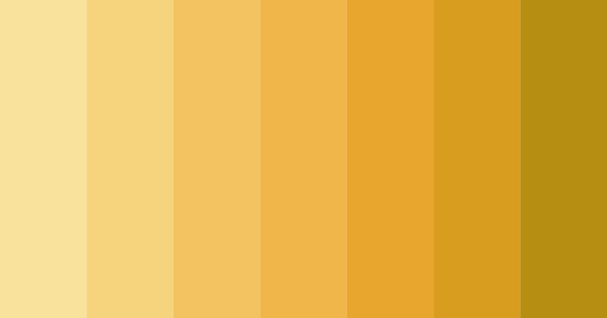 Download shades of gold color palette PNG image (landscape)