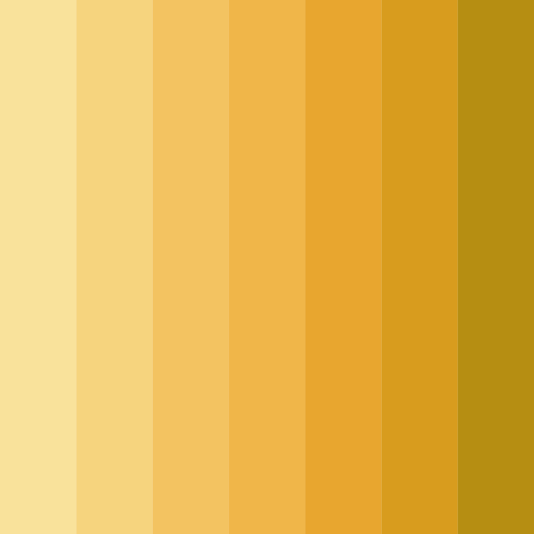 Download shades of gold color palette PNG image (square)