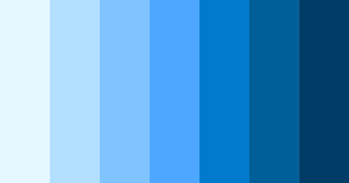 Download azure cascade color palette PNG image (landscape)