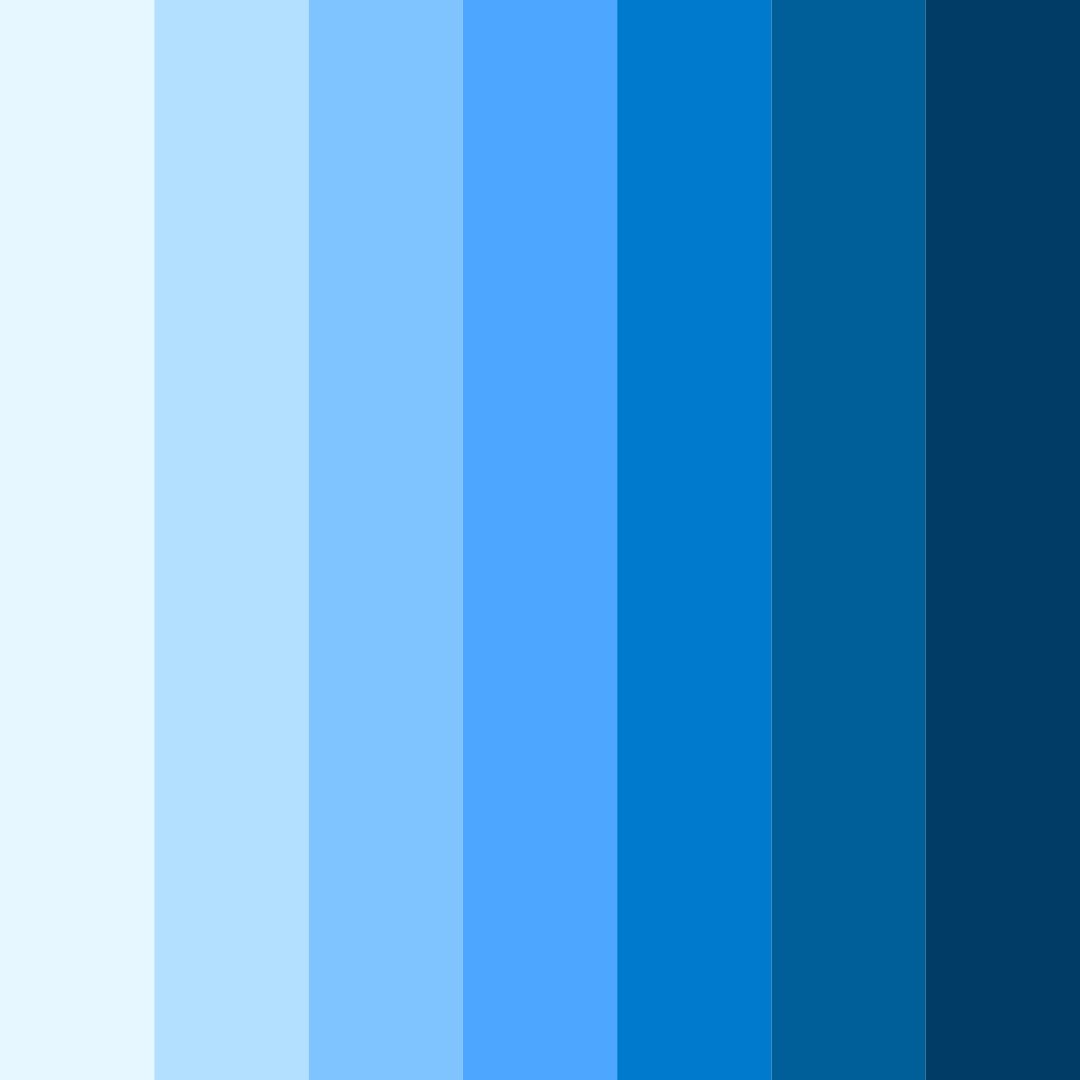Download azure cascade color palette PNG image (square)