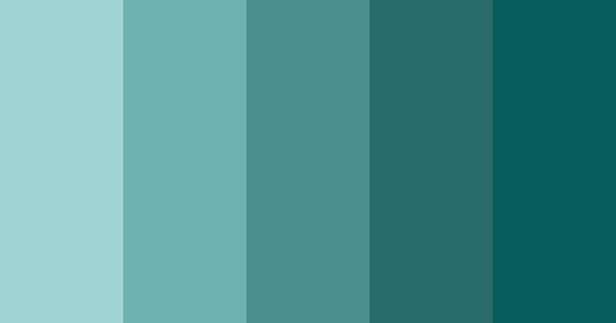 Download teal tides color palette PNG image (landscape)