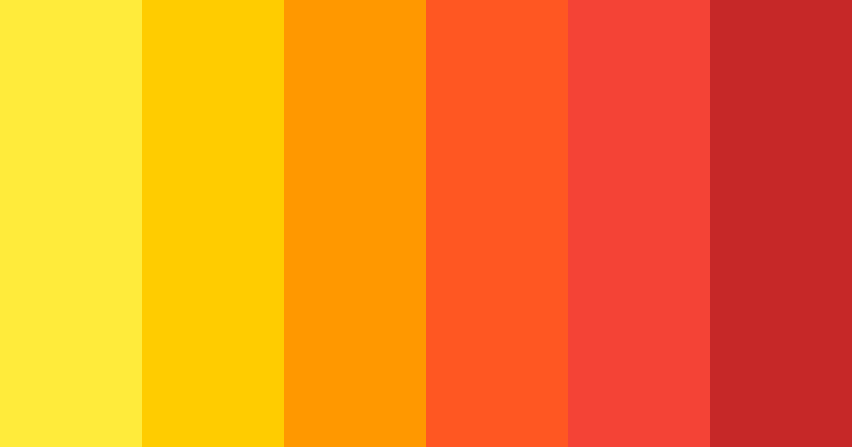 Download sunset inferno color palette PNG image (landscape)