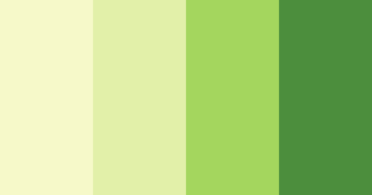 Download luminous greens color palette PNG image (landscape)