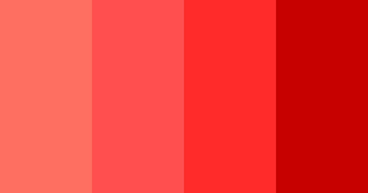Download bright neon red color palette PNG image (landscape)