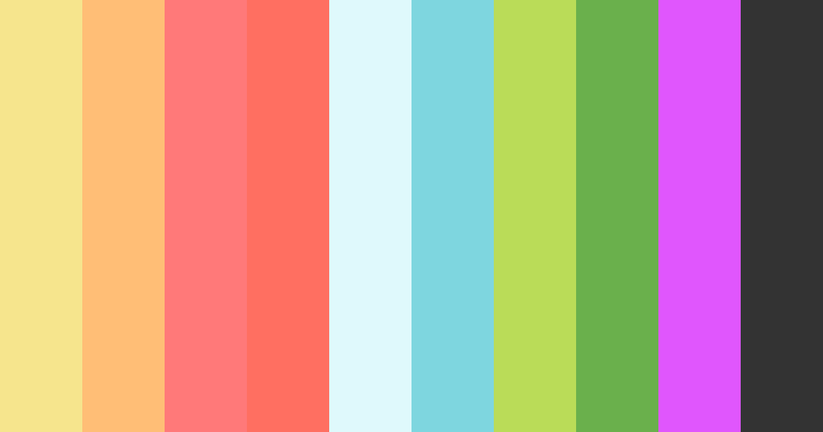 Download vibrant yellow color palette PNG image (landscape)