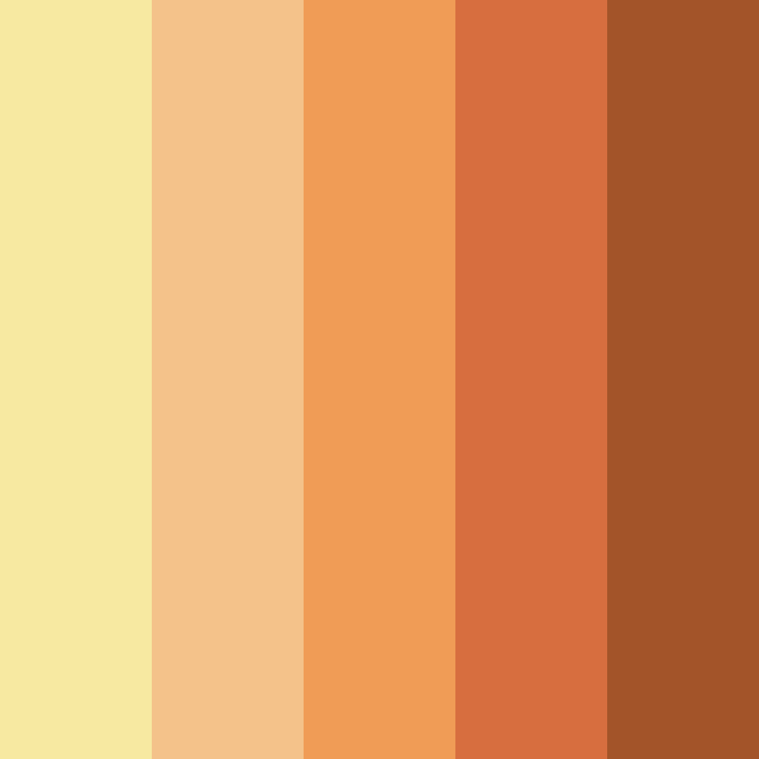 Download sunny orange color palette PNG image (square)