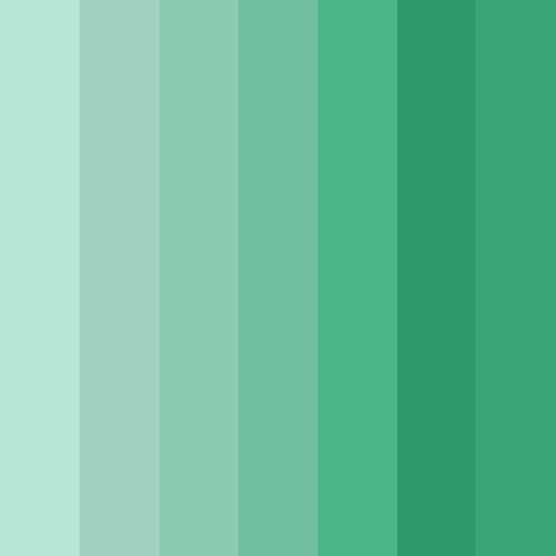 Download emerald oasis color palette PNG image (square)