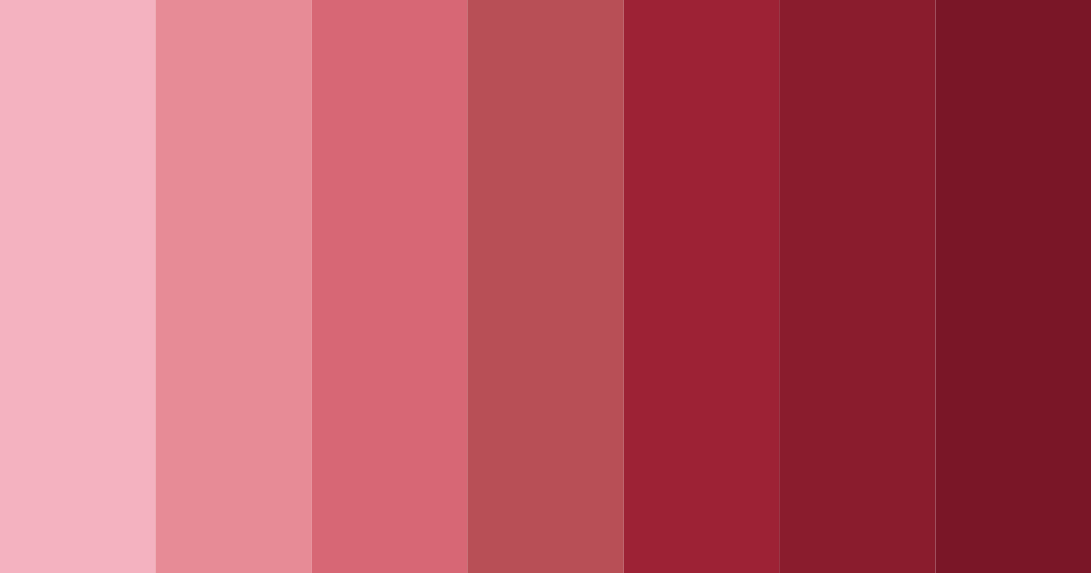 Download deep red color palette PNG image (landscape)