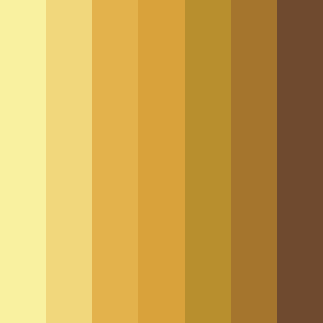 Download golden sands color palette PNG image (square)