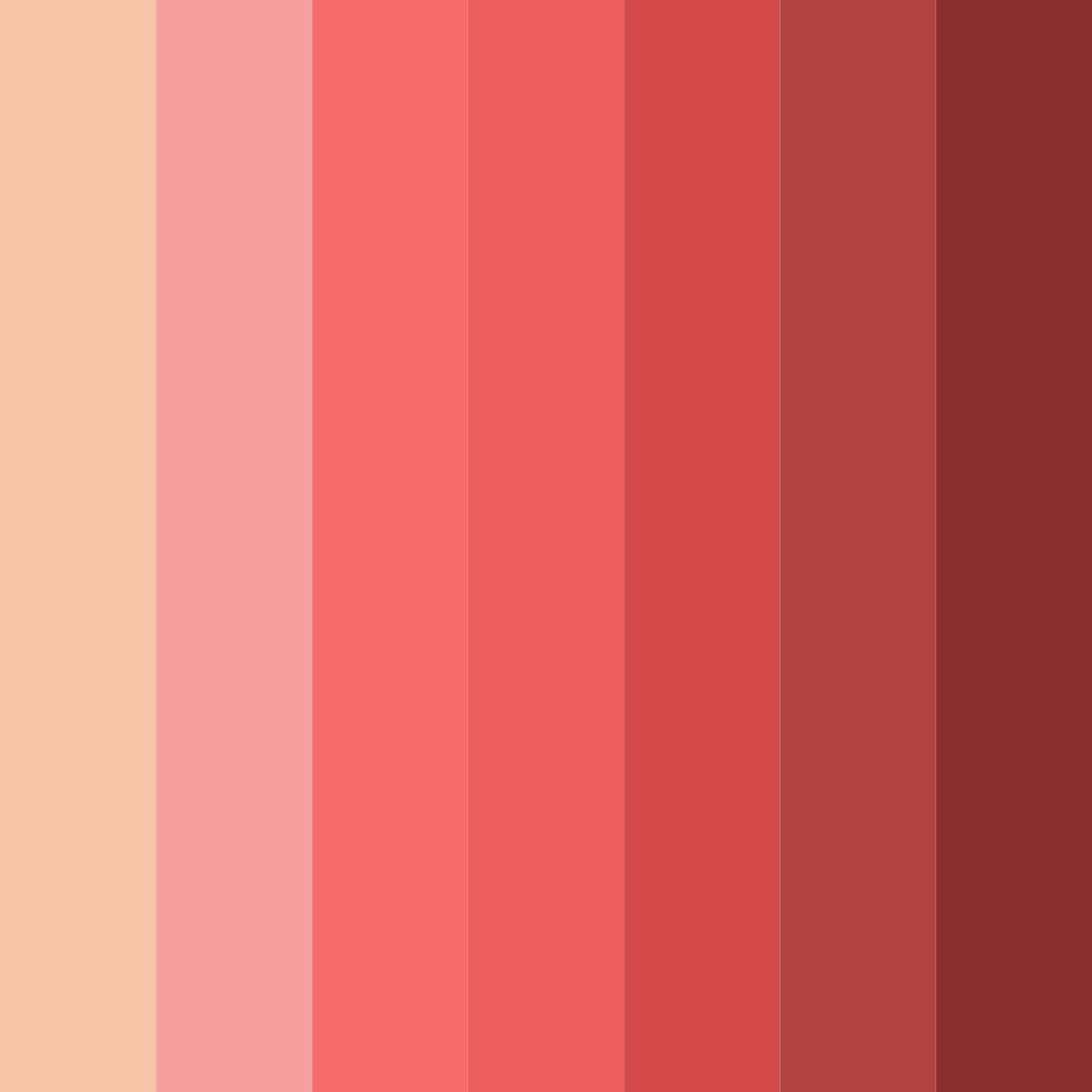 Download coral ember color palette PNG image (square)