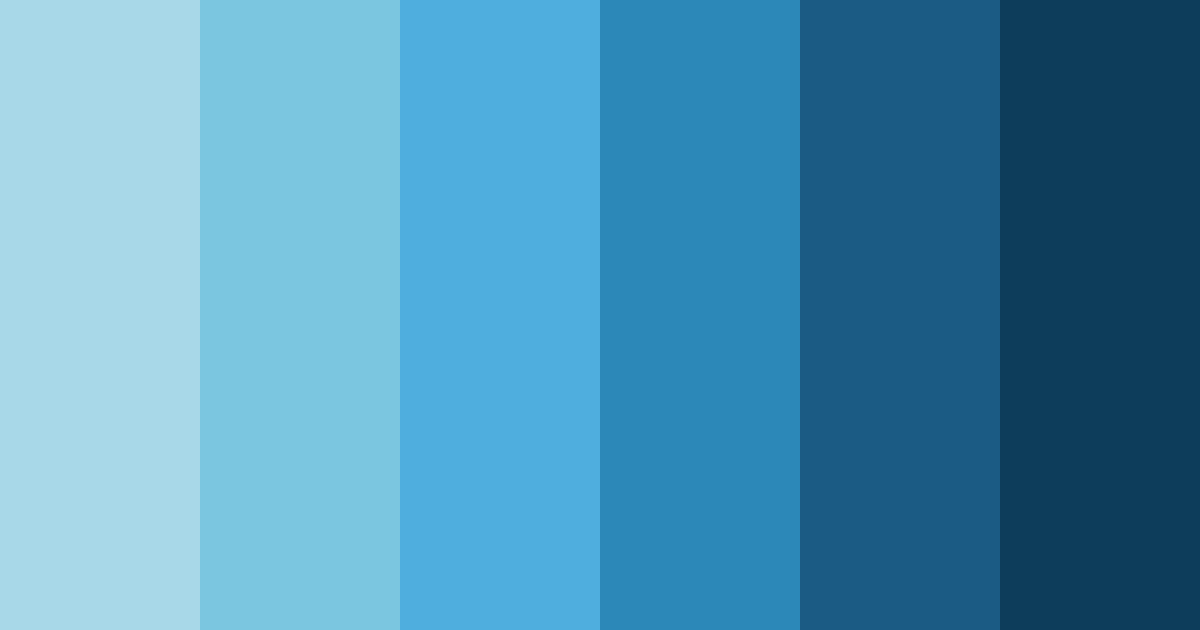 Download azure whispers color palette PNG image (landscape)