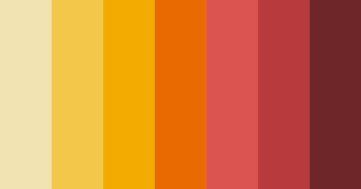 Download warm yellow red color palette PNG image (landscape)