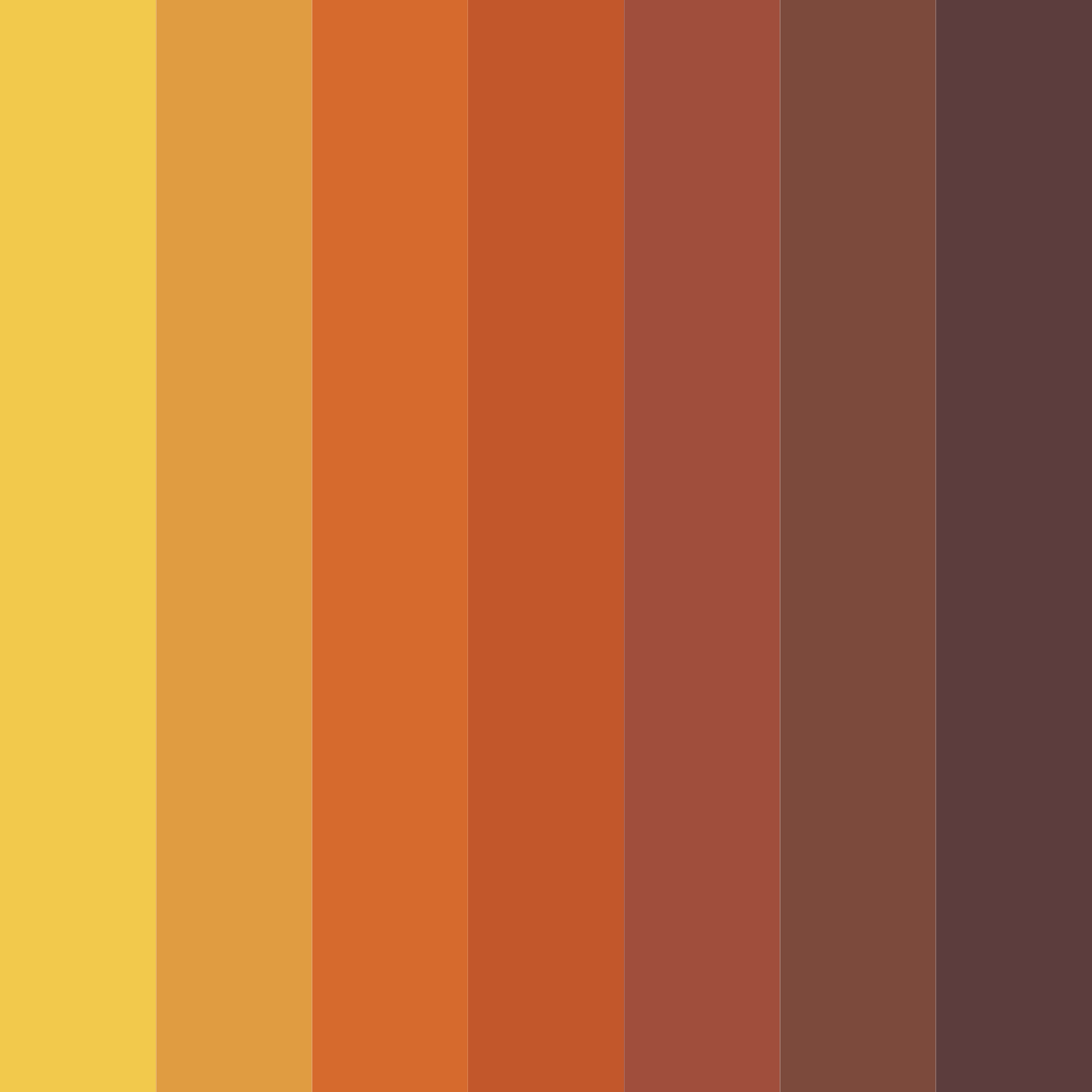 Download saffron sunset color palette PNG image (square)
