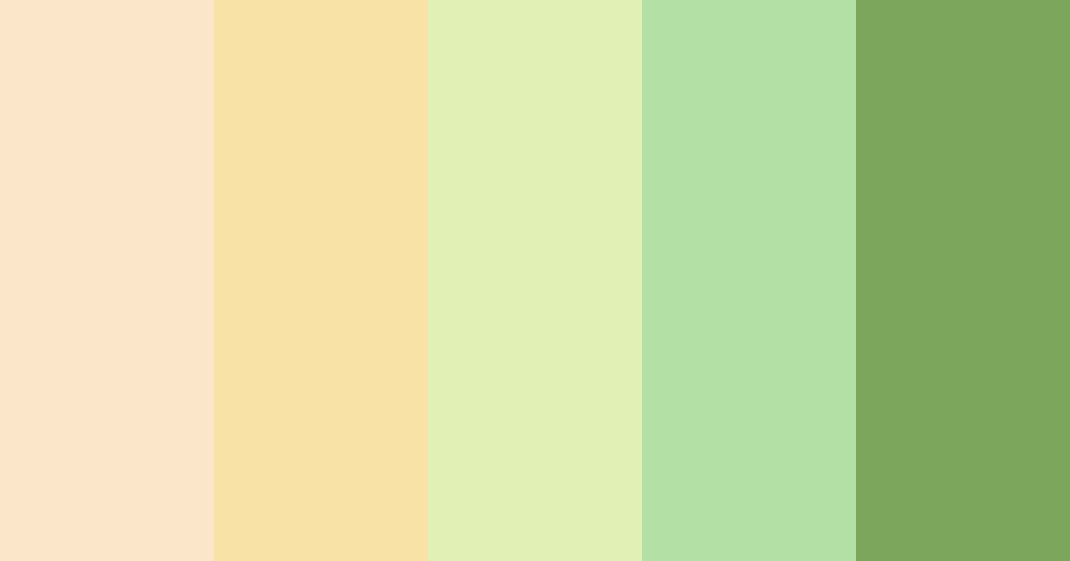 Download sunny blossom grove color palette PNG image (landscape)