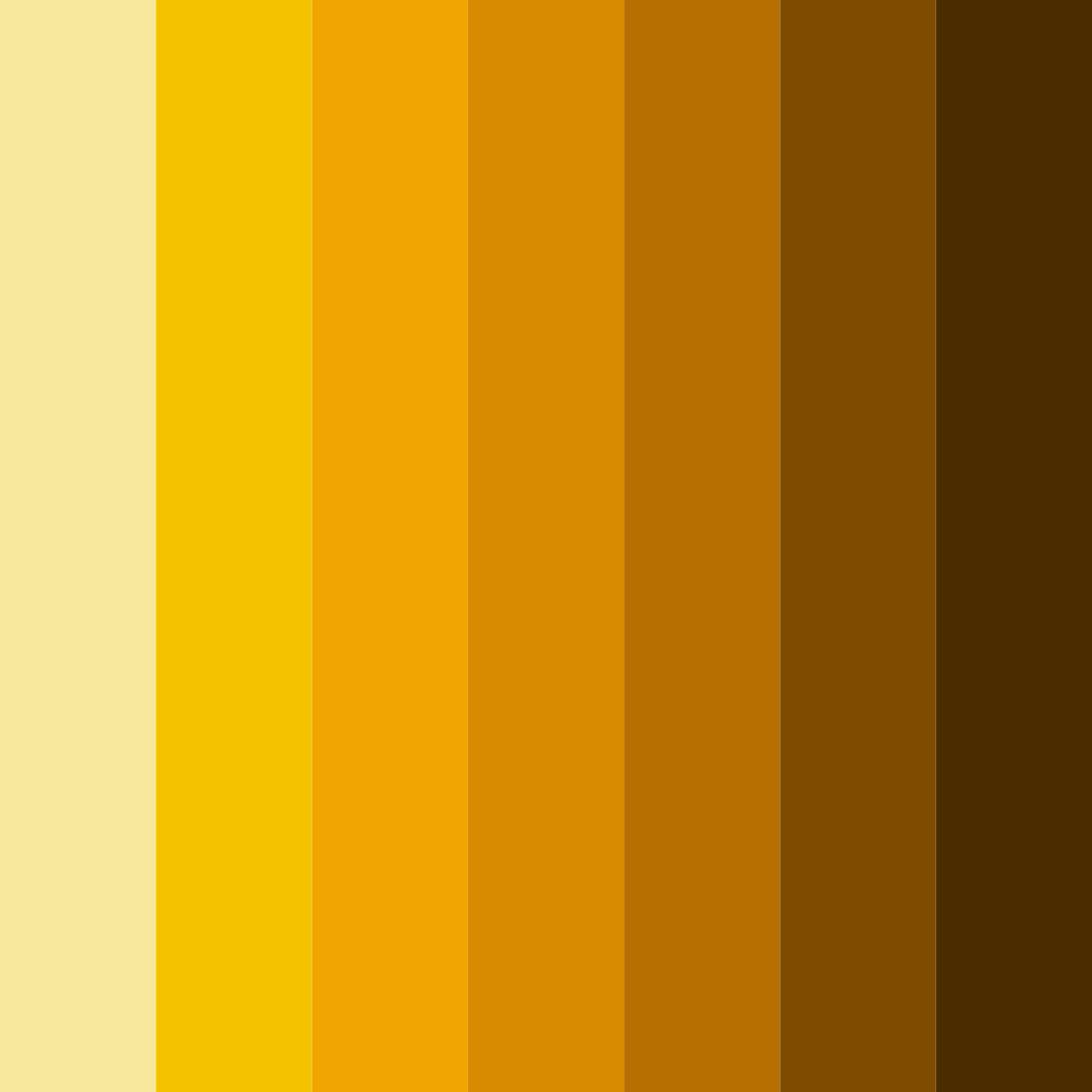 Download yellow sunset color palette PNG image (square)