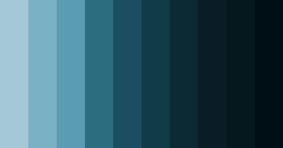 Download deep teal color palette PNG image (landscape)