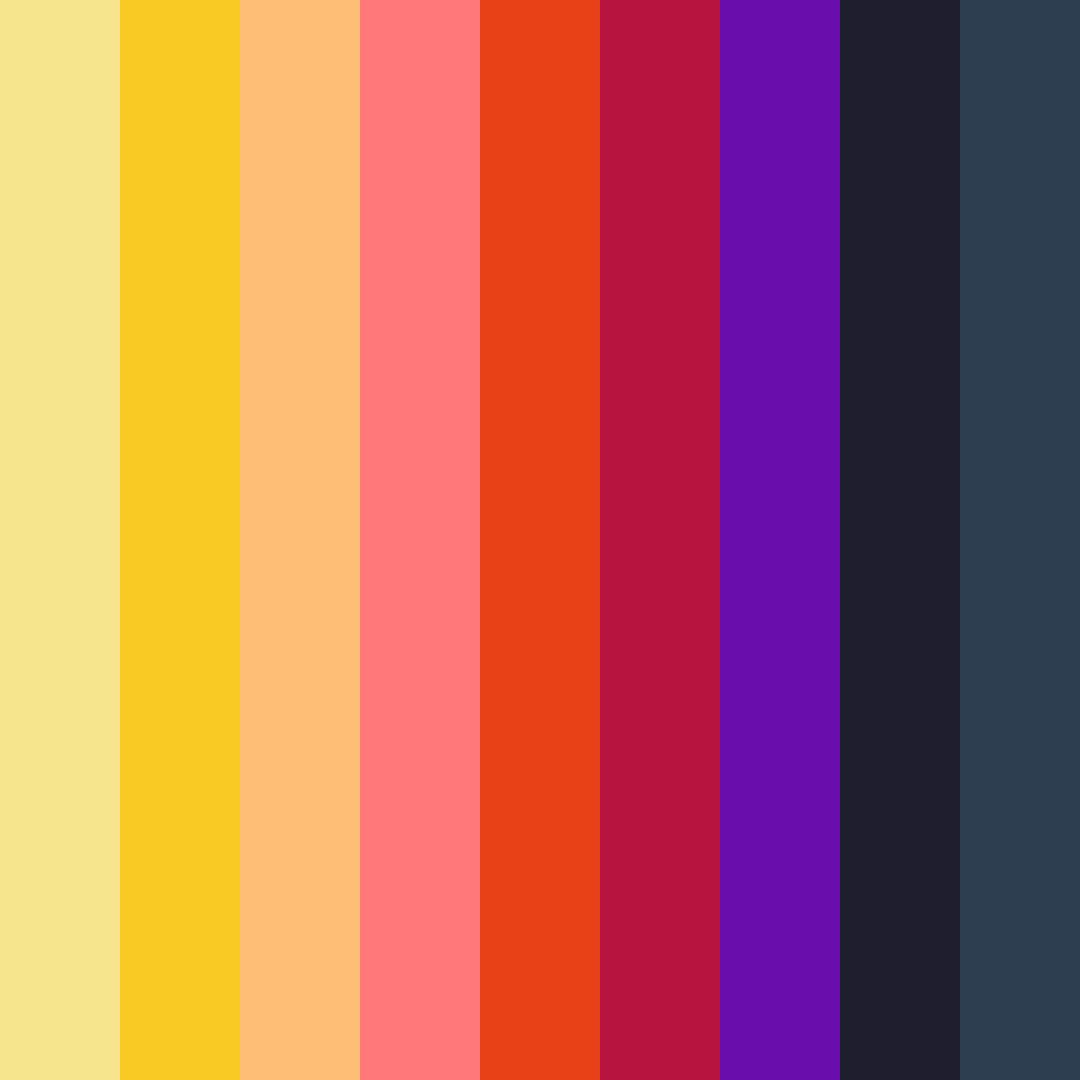 Download vibrant embrace color palette PNG image (square)