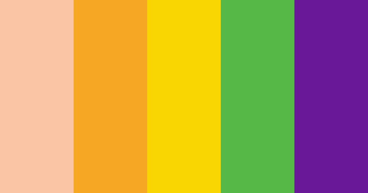 Download vibrant harmony color palette PNG image (landscape)
