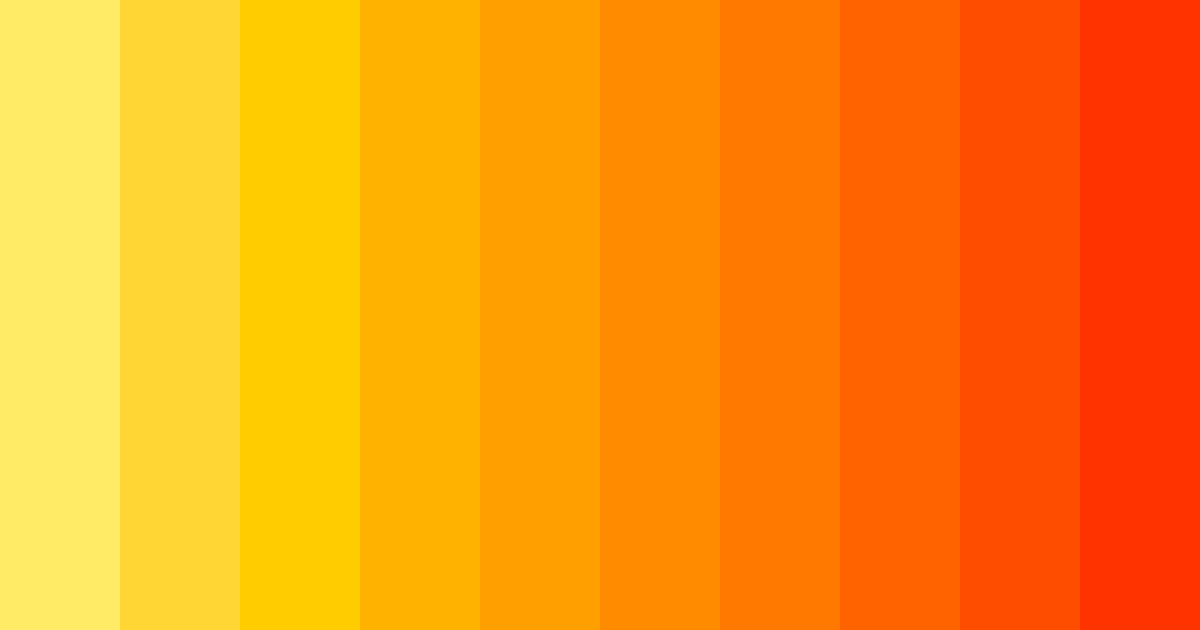 Download golden ember sunrise color palette PNG image (landscape)