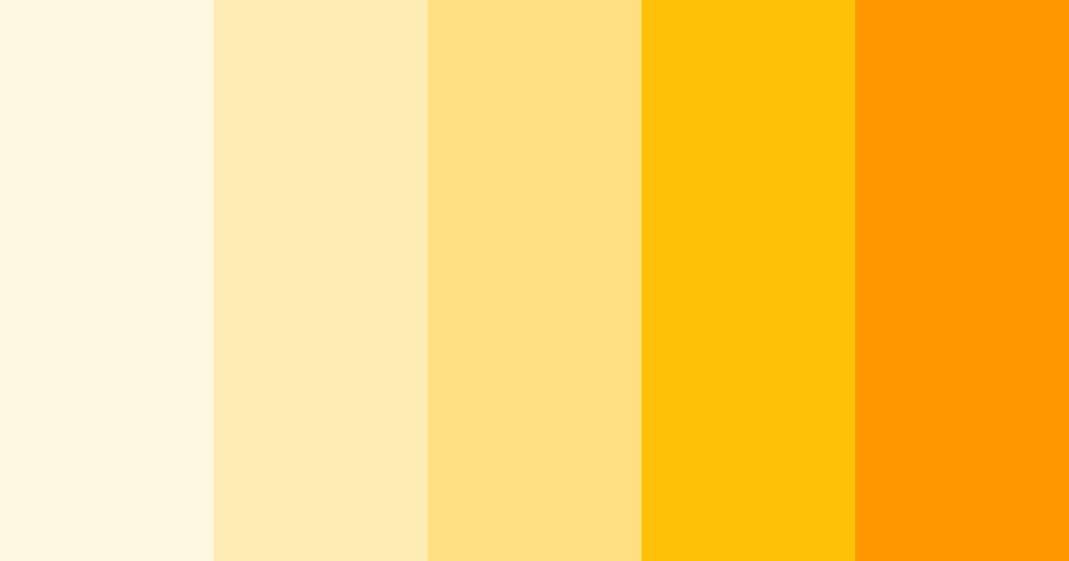 Download sunlit citrus bliss color palette PNG image (landscape)