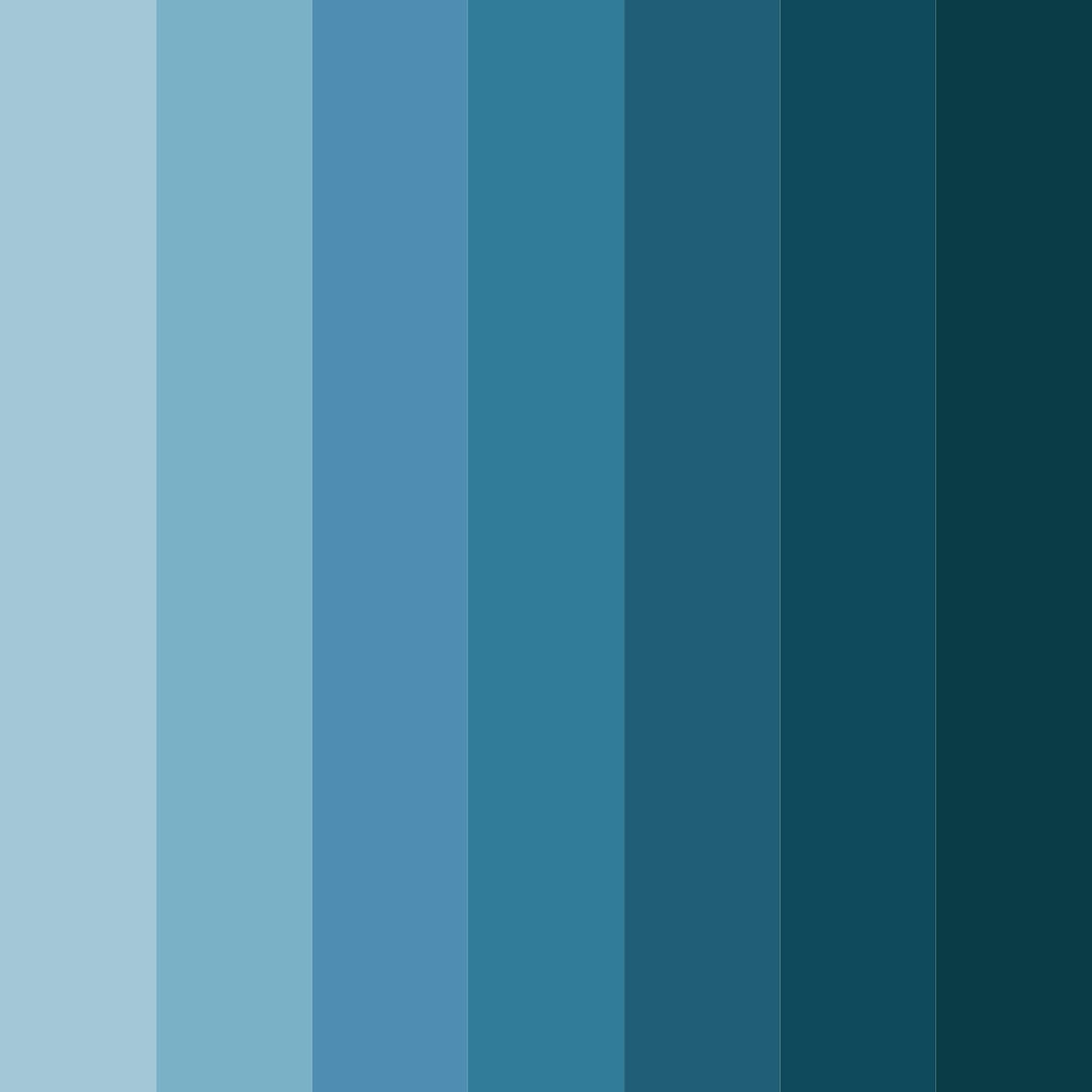 Download azure depths color palette PNG image (square)