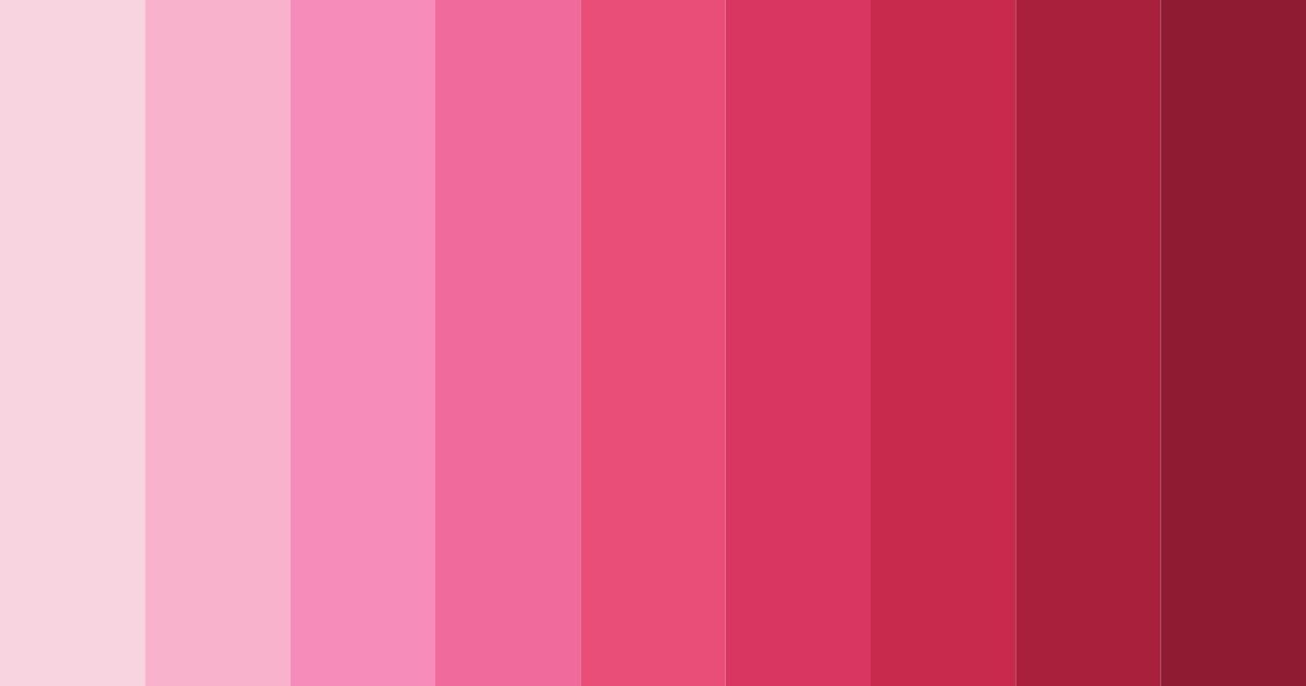 Download blushing romance color palette PNG image (landscape)