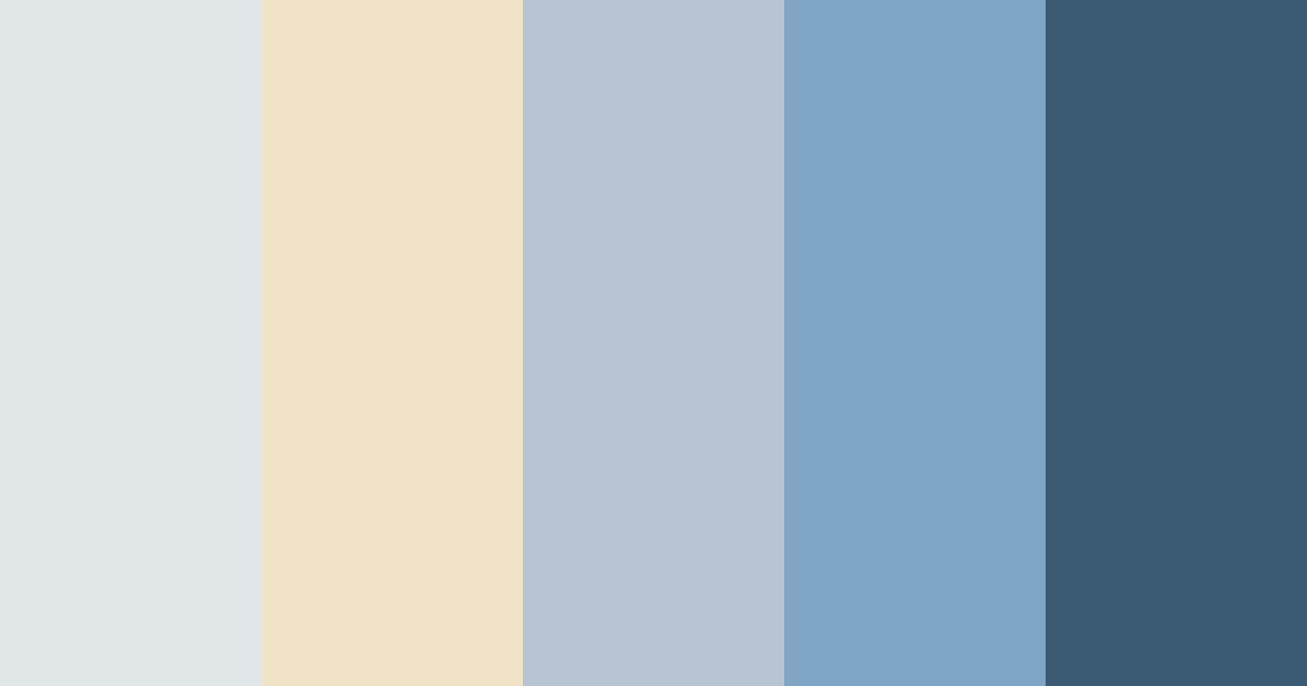 Download cool blue color palette PNG image (landscape)